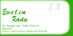 evelin radu business card